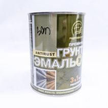 Грунт эмаль по ржавчине 3 в 1 зеленая 0,9